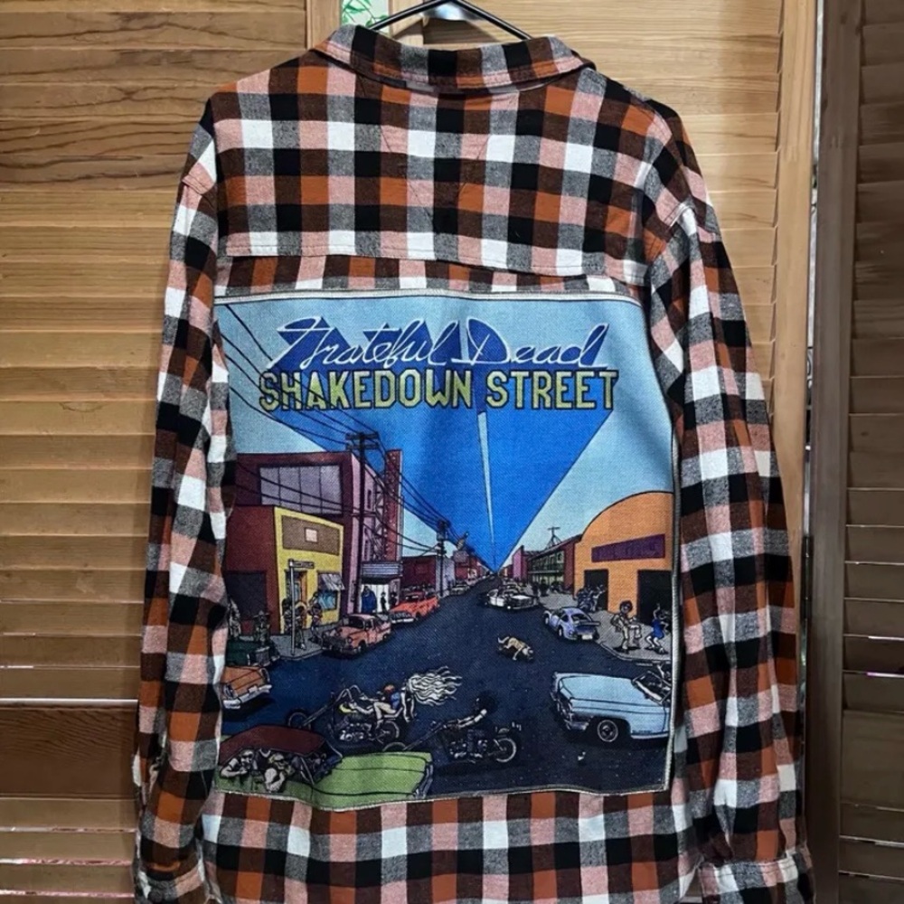 Grateful Dead Men’s XL Upcycled Flannel